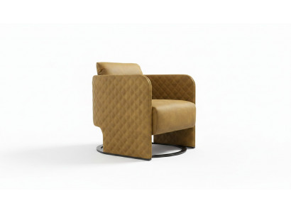 Fotell Ouerfotell Cocktailfotell Sëtz Modern Konschtlieder Giel Design