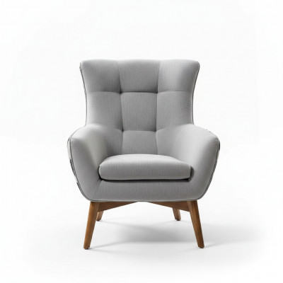 Fauteuil Clubfauteuil Cocktailsessel Polstersëtz Modern Design Griich Stoff Sëtz