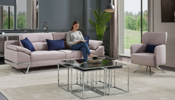 Grupp Wunnzëmmer Sofasëtzt 3+1 Sëtzgrupp Gro Garnituren
