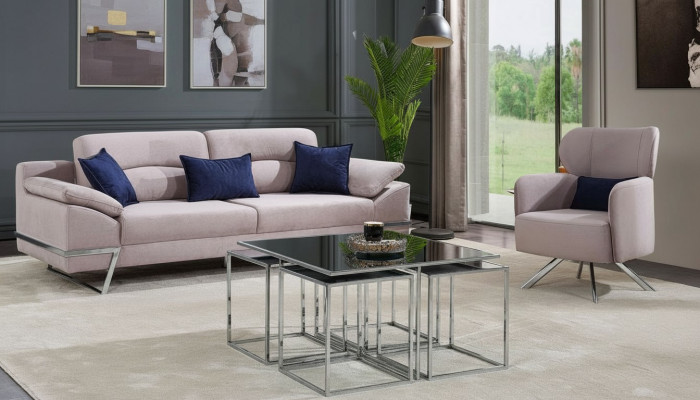 Grupp Wunnzëmmer Sofasëtzt 3+1 Sëtzgrupp Gro Garnituren