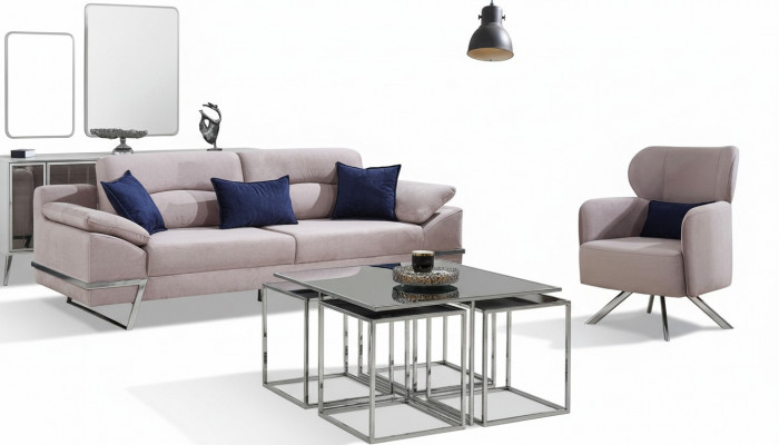 Grupp Wunnzëmmer Sofasëtzt 3+1 Sëtzgrupp Gro Garnituren