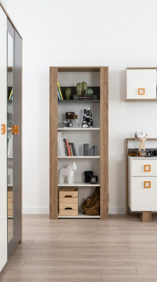 Bicherregal Staregal Kannerregal Regal Bicherkabinett Holz Braun Nei