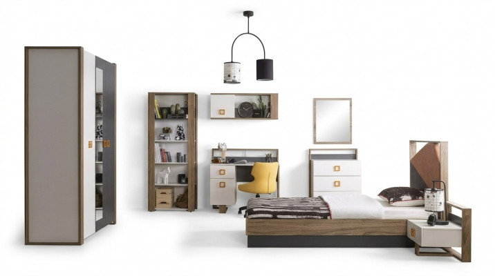 Kannerbett Garnitur Kannermebel Kannerzëmmer Bett Holz Gro Set 9stéckeg