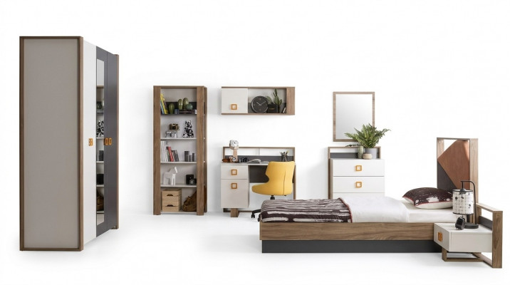 Kanner Miwwel Garnitur Kannerbett Kannerzëmmer Bett Holz Gro Set 9tlg