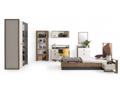 Kanner Miwwel Garnitur Kannerbett Kannerzëmmer Bett Holz Gro Set 9tlg