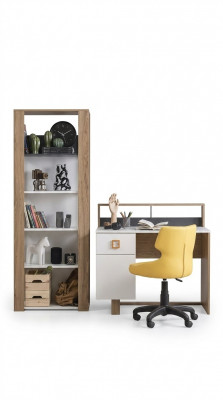 Kanner Schreibtisch Schreibtisch Bicherregal Holz Braun Set 2 Stéck Büro