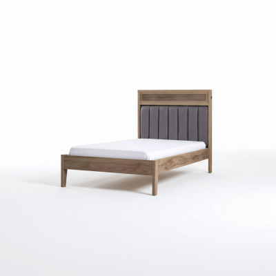 Bettrahmen Kannersmiwwelen Bett Holz Brong Jugendbett 100 cm Klassesch