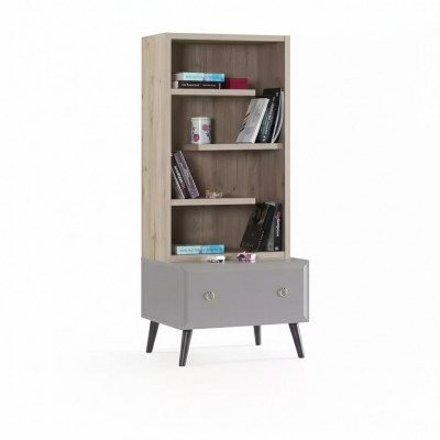 Bibliothéik Steeregal Kannerregal Regal Bicher-a Schaf Holz Gro