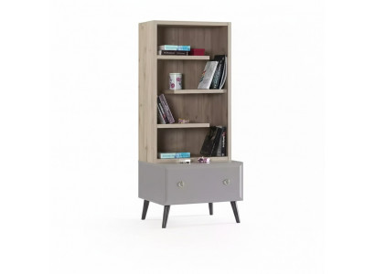 Bibliothéik Steeregal Kannerregal Regal Bicher-a Schaf Holz Gro