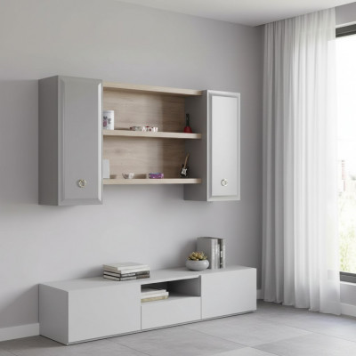 Hängeschaf Wandsschaf Kannerzëmmer Bicherregal Holz Gro Design