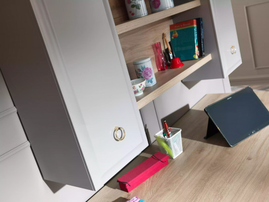 Komplett Jugendbett Kannersmiwwelen Kannerzëmmer Bett Holz Gro Set 5 Deeler