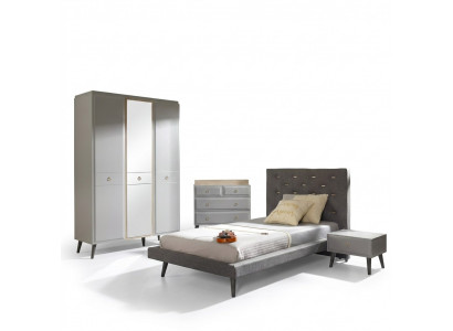 Komplett Jugendbett Schlofkammermiwwele Holzbett Bett Gro Set 4tlg