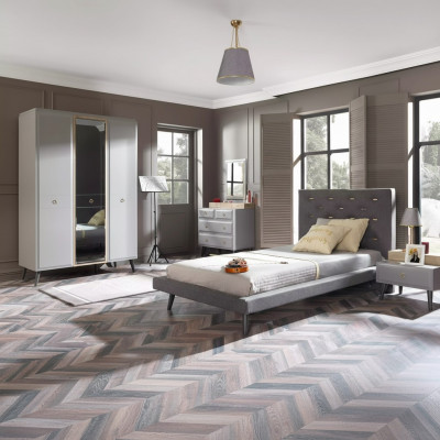 Kanner Still Bett Komplett Jugendbett Kannerzëmmer Holz Gro Set 4 Deeler