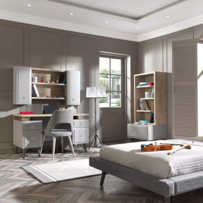 Computerdësch Schreifdësch Kannerschreifdësch Holz Gro Set 3tl Dësch