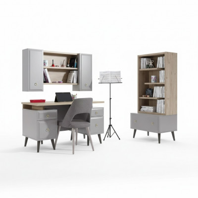 Computerdësch Schreifdësch Kannerschreifdësch Holz Gro Set 3tl Dësch