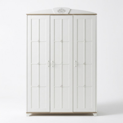 Design Kleederschaf Schaf Holzkascht Miwwel Holz Luxus Wäiss 3 Dier
