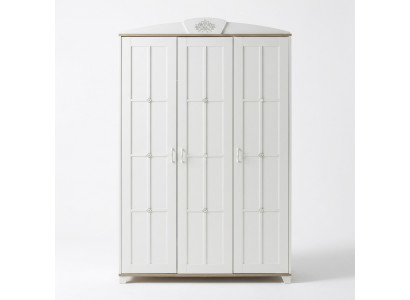 Design Kleederschaf Schaf Holzkascht Miwwel Holz Luxus Wäiss 3 Dier