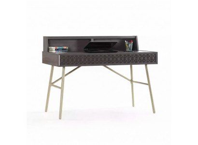 Computerdësch Schreifdësch Holz Dësch Büro Dësch Griis Kanderdësch Luxus