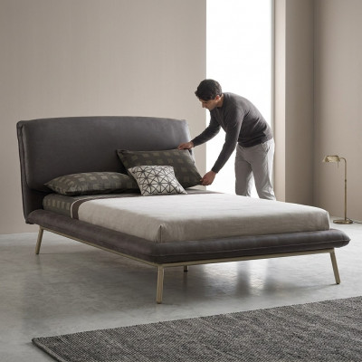 Polsterbett Bettrahmen Bett Bettgestell Stoff Gro Jugendbett Bettgestellen