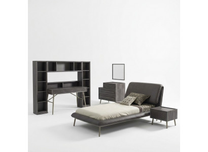 Komplett Jugendbett Bettrahmen Bett Kannerzëmmer Set 7tlg Holz Gro