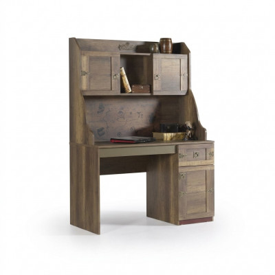 Bestéck Schreifdësch Set Pirat Holz Bicherregal Brong Kannerzëmmer