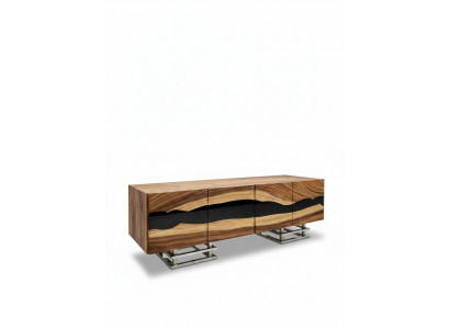 Anrichte Sideboard Kommode Epoxidharz Braun Wunnzëmmer Holz Kommoden