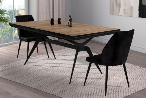 Luxus Iesszëmmerdësch Auszéierbaren Design Kichendësch Holz Brong Dësch