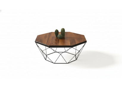 Canapé Dësch Kaffisdësch Niewendësch Braun Wunnzëmmer Design Dësch Holz