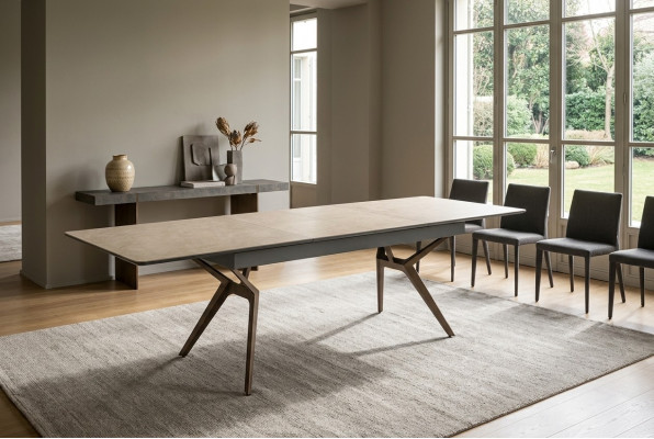 Iesszëmmerdësch Kichendësch Auszéibar Design Modern Holz Gro Dësch