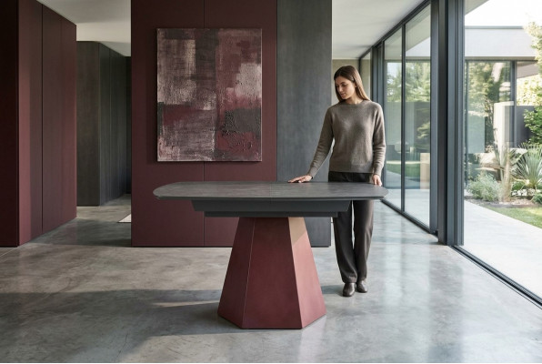 Iesszëmmerdësch Auszéibar Kicheldësch Design Luxus Holz Gro Dësch