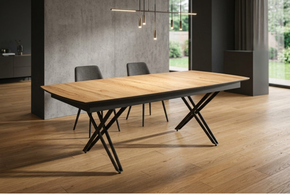 Design Kicheltësch Iesszëmmerdësch Auszuchs Holzdësch Braun Miwwelen