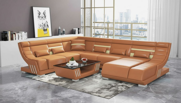 Design Sofen Wunnlandschaft Sofa U Form Ecksofa Brong Couchen Miwwelen