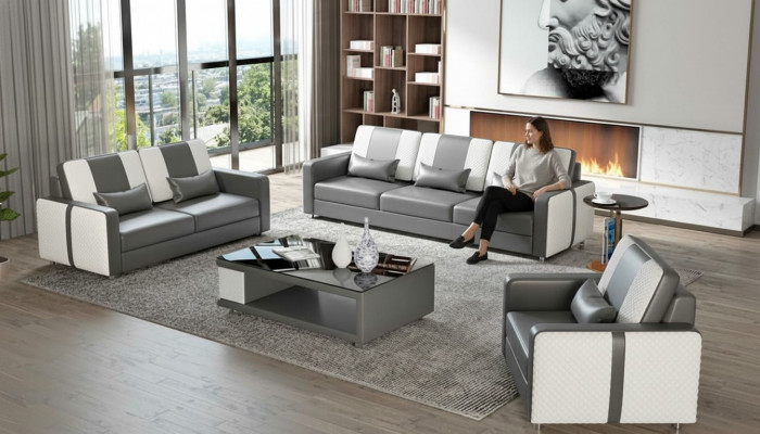 Komplett Sofa Sofagarnitur Luxus Canapé Sazgarnitur Gro Kunstlieder 321