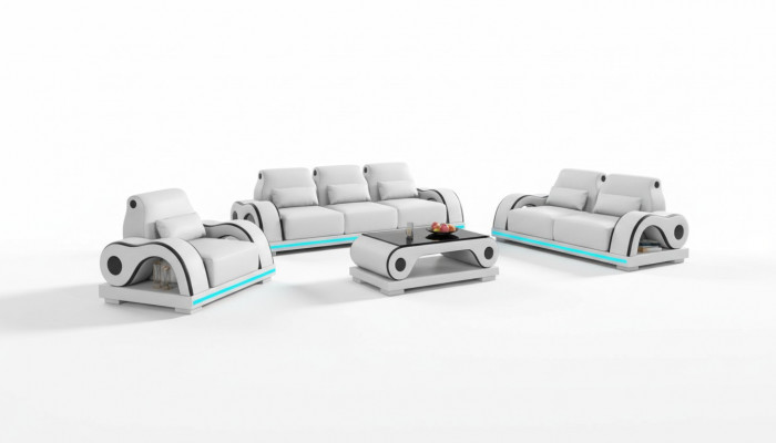 Canapé-Set, Sofa-Set, Luxus Komplett Wais Lieder-Couch, Canapé Modern Sofa