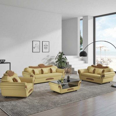 Couchsëtzer Sofasëtzer Lieder-Sofas Canapé Komplett 3 Deeler Sofasen Brong