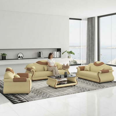 Komplett Couchgarnitur Sofagarnitur 3tlg Sofas Ledersofa Sofa Braun