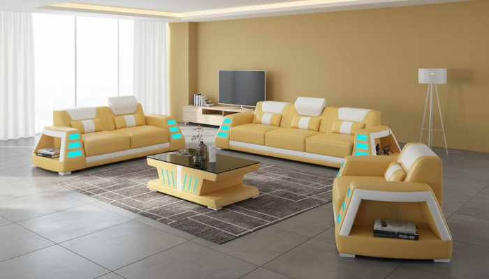 Couch Ensembel Sofa Ensembel Lieder Sofas Sofa Komplett 3-deel Set Giel Sofas