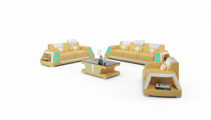 Couch Ensembel Sofa Ensembel Lieder Sofas Sofa Komplett 3-deel Set Giel Sofas