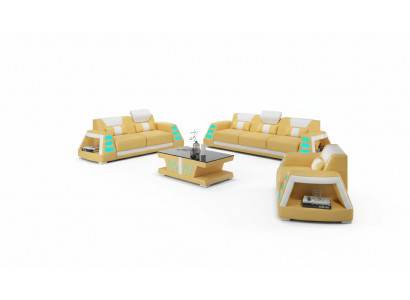 Couch Ensembel Sofa Ensembel Lieder Sofas Sofa Komplett 3-deel Set Giel Sofas