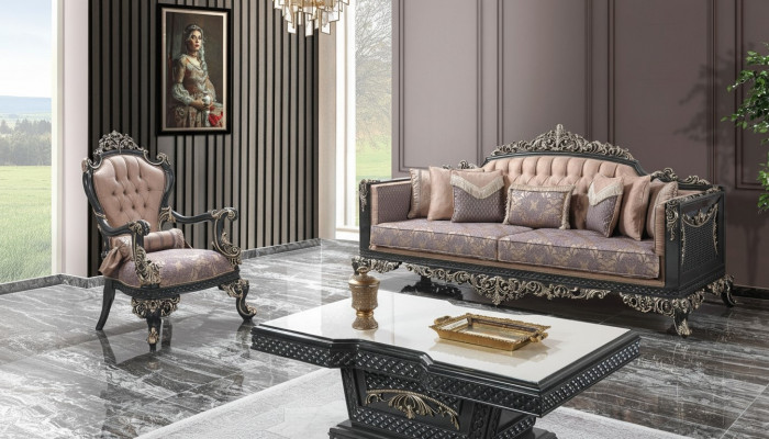 Luxus Canapé Set Komplett Canapé Set Grom Polstersofa Stoffsëff Sofasystem