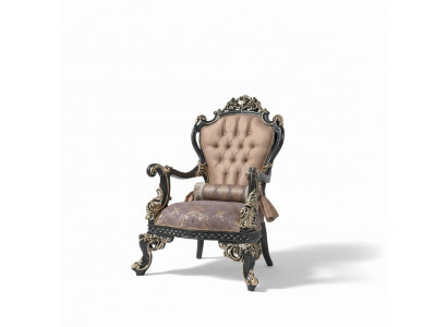 Sëtz Beige Ouerensëtz Barock Sëtzgeleeënheet Stoff Polyester Wunnzëmmer