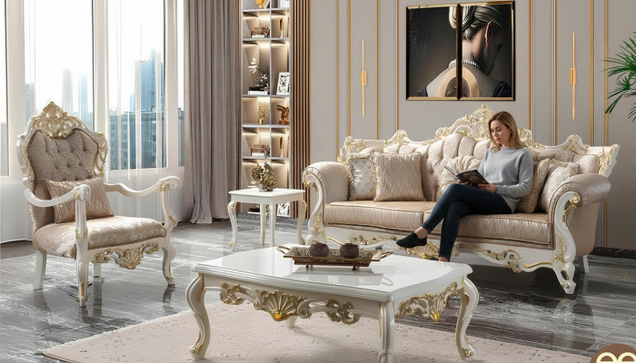 Canapé Sofagarnitur Dräisëtzer Fauteuil Sofa Garnitur Gro Polstersofa