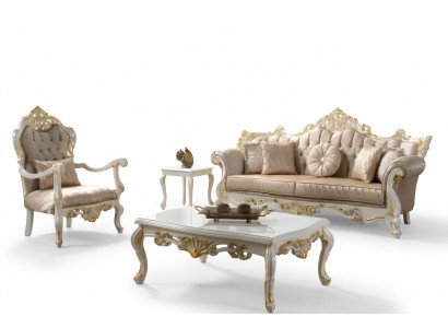 Canapé Sofagarnitur Dräisëtzer Fauteuil Sofa Garnitur Gro Polstersofa