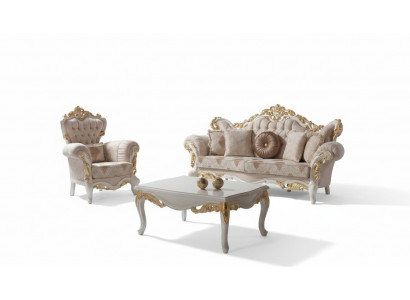 Polstersofa Komplett Couchgarnitur Sofagarnitur Beige Sofa Stoffsofa