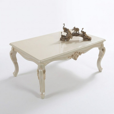 Couchtisch Wunnzëmmerdësch Säitendësch Konsolen Beige Holz Dësch