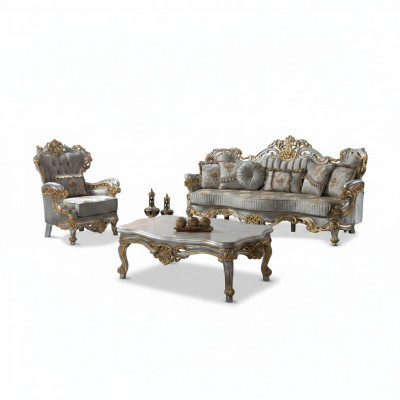 Couch Garnitur gepolstert Sofa Canapé Blo Stoff Canapé Garnitur Set.