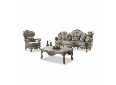 Couch Garnitur gepolstert Sofa Canapé Blo Stoff Canapé Garnitur Set.