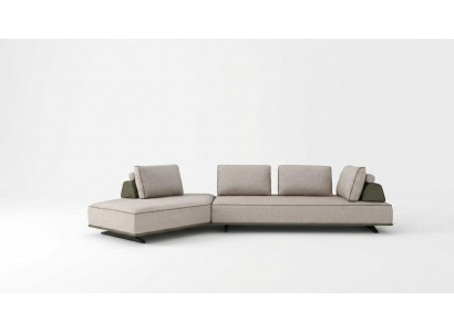 Ecksofa L Form Wunnzëmmer Sofa Polstersofa Gro Stoffsofa Couch Modern