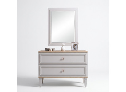 Kommode mat Spigel Schlofkummer Konsol Holz Gro Set 2tlg Modern.