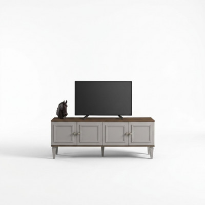 Kichenwohnzëmmer TV Ständer Couchdësch Holz Gro RTV Lowboard Set